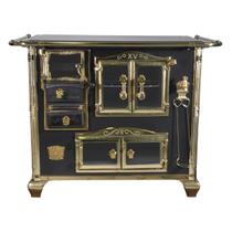 Fogao a Lenha N 2 Princess Preto Gold com Tampa