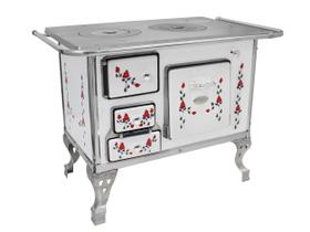 Fogão A Lenha N1 Ferro Fundido Floreio Direito - Clarice