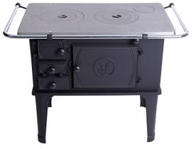 Fogão A Lenha Nº 02 Esquerdo Ferro Fundido Preto 3E