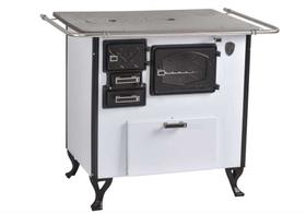 Fogão A Lenha Nº 2 Direito Branco Chapa Alumínio Fornos Pinhal