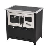 Fogão a lenha prime glass chapa schott n2 lado direito