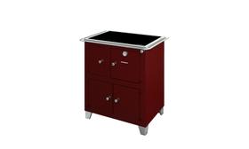 Fogão a Lenha Roma Chapa Vitrocerâmica Marsala Direito Antonow