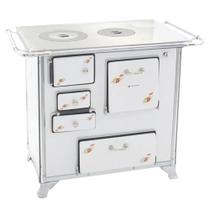 Fogão a Lenha Tradicional 02 Venâncio Gabinete Branco Florido FL2GCX-28967 Fogão a Lenha Tradicional 02 Venâncio Gabinete Branco Florido FL2GCX-28967