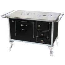 Fogão a Lenha Tradicional 02 Venâncio sem Tampa Preto 2EPR Fogão a Lenha Tradicional 02 Venâncio sem Tampa Preto 2EPR