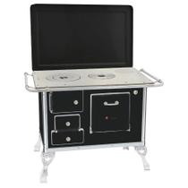 Fogão a Lenha Tradicional Venâncio 01 com Tampa Preto Fogão a Lenha Tradicional Venâncio 01 com Tampa Preto