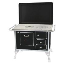 Fogão a Lenha Tradicional Venâncio 01 com Tampa Preto Fogão a Lenha Tradicional Venâncio 01 com Tampa Preto