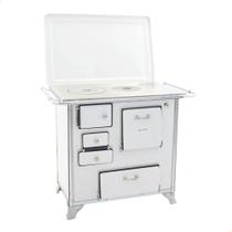 Fogão a Lenha Tradicional Venâncio N1 Branco Com Tampa Gabinete Direito Fogão a Lenha Tradicional Venâncio N1 Branco Com Tampa Gabinete Direito