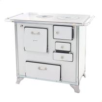 Fogão a Lenha Tradicional Venâncio N1 Branco Sem Tampa Gabinete Esquerdo 28943 Fogão a Lenha Tradicional Venâncio N1 Branco Sem Tampa Gabinete Esquerdo 28943