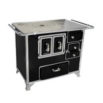 Fogão a Lenha Venâncio Nº2 Gabinete Preto Sem Tampa Lado Esquerdo 2GEPRPT