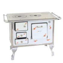 Fogão a Lenha Venâncio Tamanho Número 1 Saída Direita Floral Chapa de Ferro Fundido Fogão a Lenha Venâncio Tamanho Número 1 Saída Direita Floral Chapa de Ferro Fundido