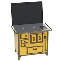 Fogao a Lenha Venax GII n 2 Renaissance Amarelo Cald Fogao a Lenha Venax GII n 2 Renaissance Amarelo Cald