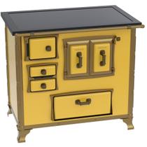 Fogao a Lenha Venax GII n 2 Renaissance Premium Amarelo Fogao a Lenha Venax GII n 2 Renaissance Premium Amarelo