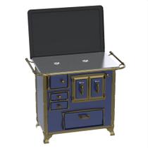 Fogao a Lenha Venax n 1 Renaissance Chapa de Aluminio Azul Fogao a Lenha Venax n 1 Renaissance Chapa de Aluminio Azul