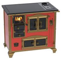 Fogao a Lenha Venax n 2 Imperador Premium Caldeira Vermelho