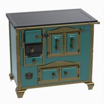 Fogao a Lenha Venax n 2 Imperador Premium Turquesa Fogao a Lenha Venax n 2 Imperador Premium Turquesa
