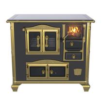 Fogao a Lenha Venax n 2 Princess Premium Preto Gold Fogao a Lenha Venax n 2 Princess Premium Preto Gold