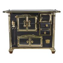 Fogao a Lenha Venax n 2 Princess Preto Gold Fogao a Lenha Venax n 2 Princess Preto Gold