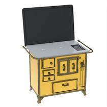 Fogao a Lenha Venax n 2 Renaissance Chapa de Aluminio Amarelo Cald Fogao a Lenha Venax n 2 Renaissance Chapa de Aluminio Amarelo Cald