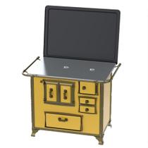 Fogao a Lenha Venax n 2 Renaissance Chapa de Aluminio Amarelo