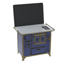 Fogao a Lenha Venax n 2 Renaissance Chapa de Aluminio Azul Cald Fogao a Lenha Venax n 2 Renaissance Chapa de Aluminio Azul Cald