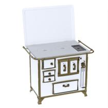 Fogao a Lenha Venax n 2 Renaissance Chapa de Aluminio Branco Cald