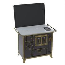 Fogao a Lenha Venax n 2 Renaissance Chapa de Aluminio Preto Cald