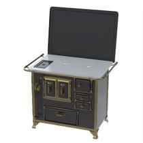 Fogao a Lenha Venax n 2 Renaissance Chapa de Aluminio Preto Cald