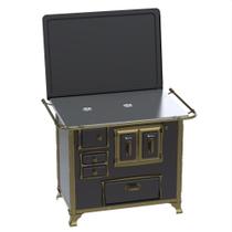 Fogao a Lenha Venax n 2 Renaissance Chapa de Aluminio Preto Fogao a Lenha Venax n 2 Renaissance Chapa de Aluminio Preto