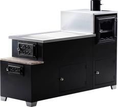 Fogão a Lenha Vicenza Direito Chapa Ferro Preto HMD Fogão a Lenha Vicenza Direito Chapa Ferro Preto HMD