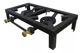 Fogão Alta Pressão 2 Bocas Queimador Ferro Fundido