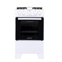 Fogão Atlas 4 Bocas Mesa de Inox Coliseum Plus Branco
