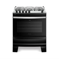 Fogão Atlas 5 Bocas Com Mesa de Inox Agile Up Preto Bivolt Fogão Atlas 5 Bocas Com Mesa de Inox Agile Up Preto Bivolt
