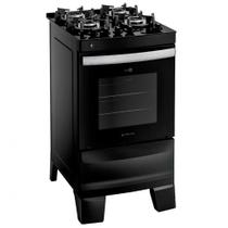 Fogão Atlas Agile Up Glass 4 Bocas Automático Mesa de Vidro Forno 50 Litros