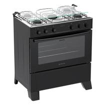 Fogão Atlas Milão 5 Bocas Automático Mesa de Inox 82 Litros