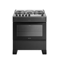 Fogão Atlas Mônaco Top 5 bocas Automático com Mesa de Inox Preto - Bivolt