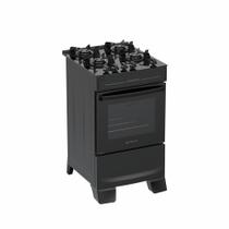 Fogão Atlas Mônaco Top Glass New 4 bocas, mesa de cooktop acendimento automático Preto