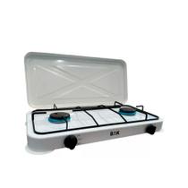 Fogão Bak Cooktop 2 Bocas A Gás Camping Portátil