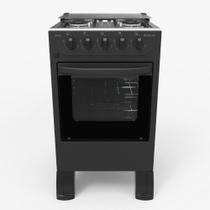 Fogão Braslar 4 Bocas New Sirius Trempe Dupla Forno Easy Clean Mesa Inox Preto Fogão Braslar 4 Bocas New Sirius Trempe Dupla Forno Easy Clean Mesa Inox Preto