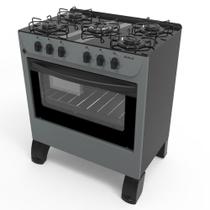 Fogão Braslar 5 Bocas Carina Titanium Forno Easy Clean Acendimento Automático Fogão Braslar 5 Bocas Carina Titanium Forno Easy Clean Acendimento Automático