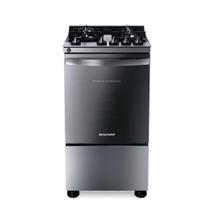 Fogão Brastemp 4 Bocas com Mesa de Vidro e Dupla Chama Inox BFO4VBR 127V