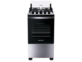 Fogão Brastemp 4 bocas Cor inox BFO4NBR - Bivolt