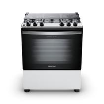 Fogão Brastemp 5 Bocas Com Botões Removíveis e Exclusivo Aro Protetor Branco BFS5NDB - Bivolt