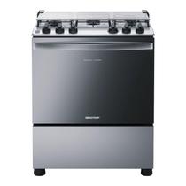 Fogão Brastemp 5 Bocas Cor Inox Com Botões Removíveis E Exclusivo Aro Protetor - BFS5NCR Fogão Brastemp 5 Bocas Cor Inox Com Botões Removíveis E Exclusivo Aro Protetor - BFS5NCR