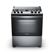 Fogão Brastemp 5 Bocas Cor Inox Com Turbo Chama - BFS5GDR