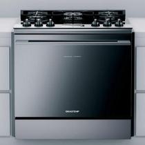 Fogão Brastemp 5 Bocas De Embutir Cor Inox Com Mesa De Vidro E Touch Timer Com Autodesligamento - BYS5VCR 220v