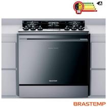 Fogão Brastemp 5 Bocas De Embutir Inox Com Mesa De Vidro E Touch Timer 127v - BYS5VCR