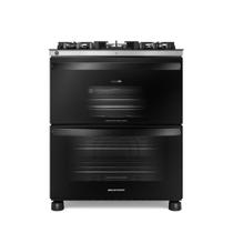Fogão Brastemp 5 Bocas Duplo Forno Com Air Fryer BFD5LAE Preto 220V