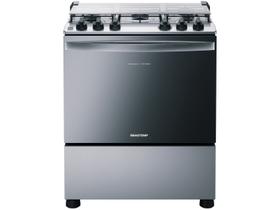 Fogão Brastemp 5 Bocas Inox com Botôes Removíveis Fogão Brastemp 5 Bocas Inox com Botôes Removíveis