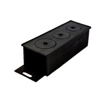 Fogão Caipira com Chapa 3 Furos de Ferro Fundido 65x27x23cm - OUTRAS MARCAS