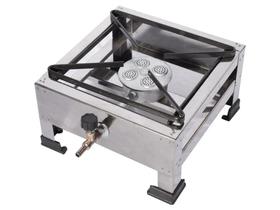 Fogão Caminhoneiro 1 Boca Alta Pressão 20x20 + Registro + mangueira + pano de limpeza Fogão Caminhoneiro 1 Boca Alta Pressão 20x20 + Registro + mangueira + pano de limpeza